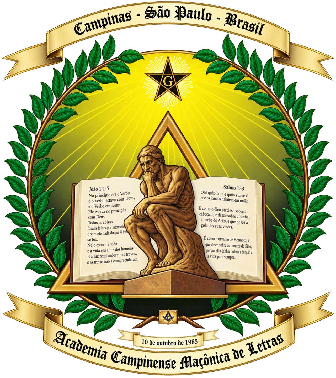Brasão da Academia Campinense Maçônica de Letras